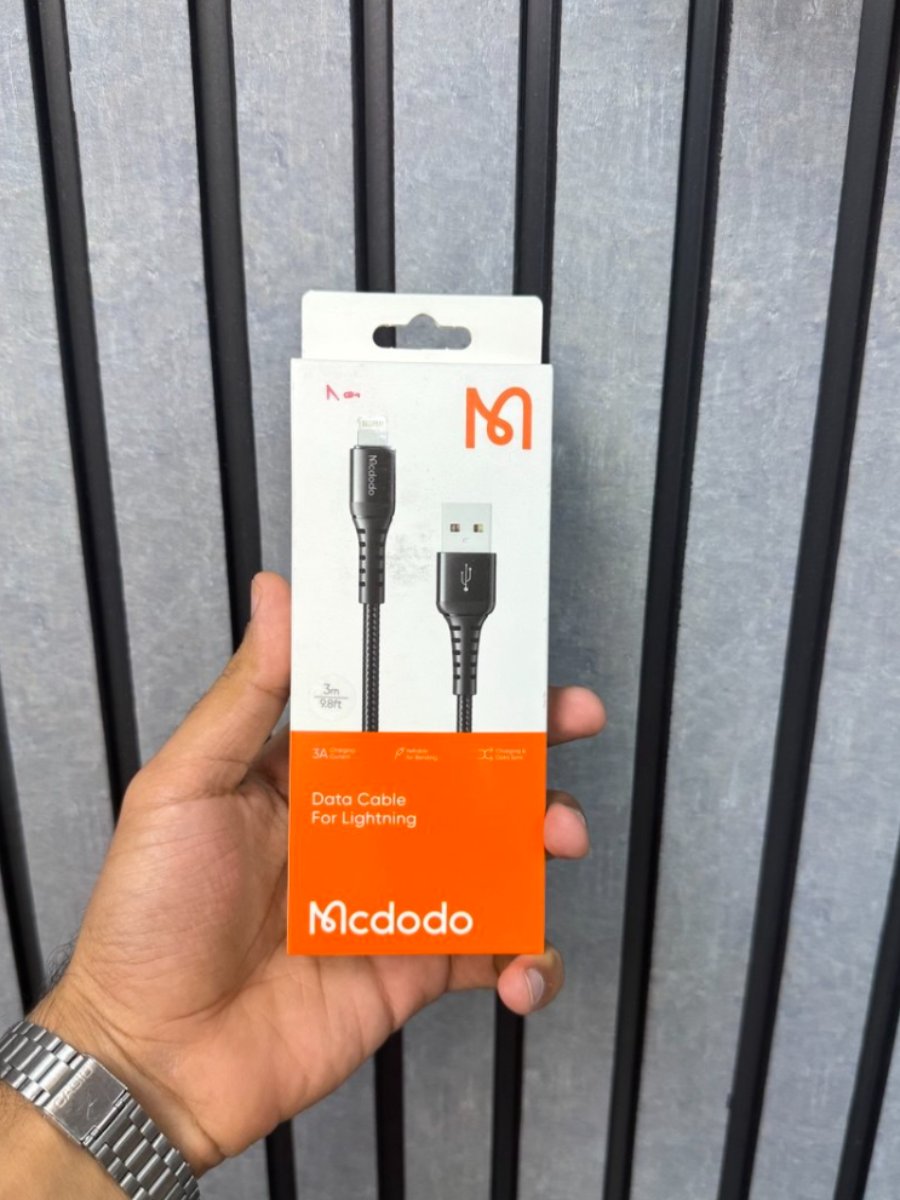 خرید کابل تبدیل USB به لایتنینگ مک دودو Mcdodo با شدت جریان 3A (طول ۳ متر) - Macdodo