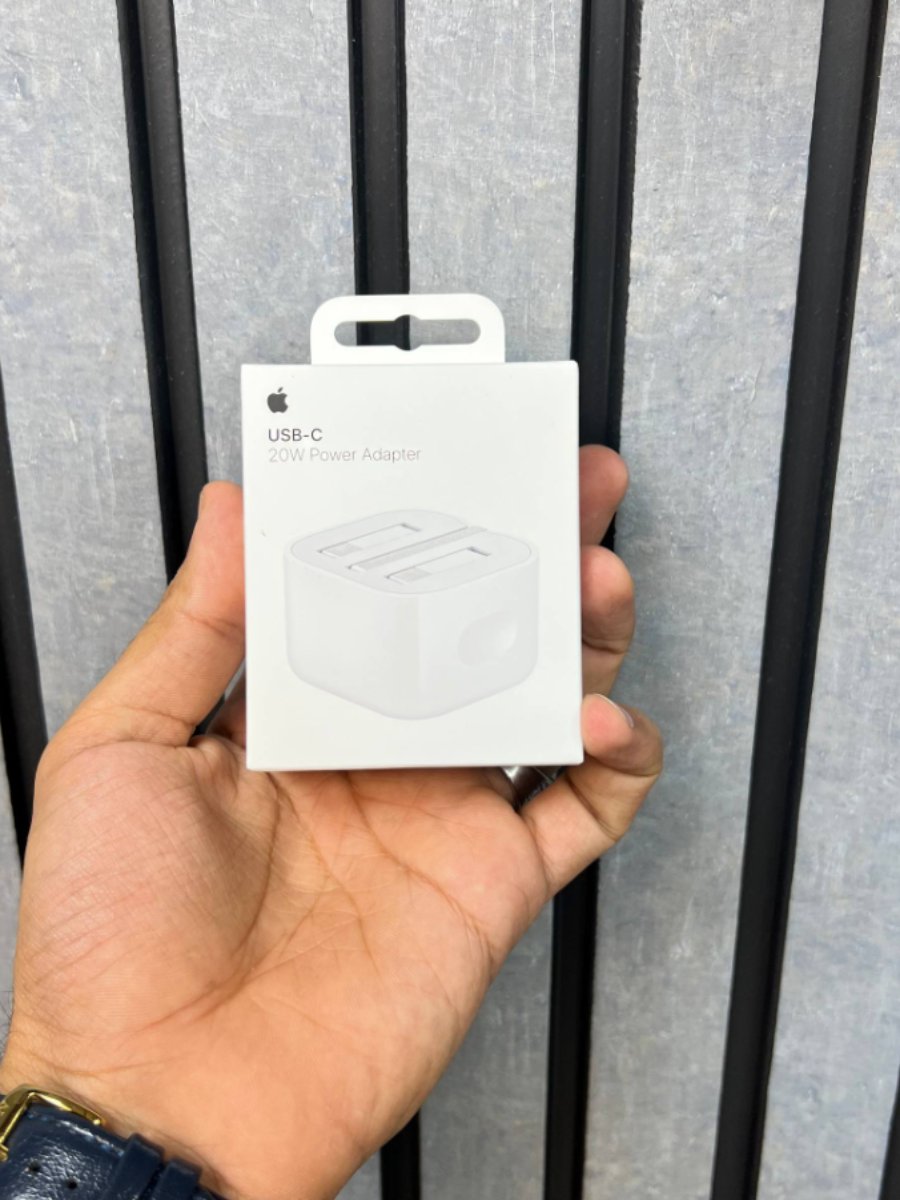 خرید آداپتور شارژر 20 وات اصلی اپل مدل Apple USB-C Power Adapter پارت نامبر 3B/A (اورجینال اپل استور) - محصولات آیفون